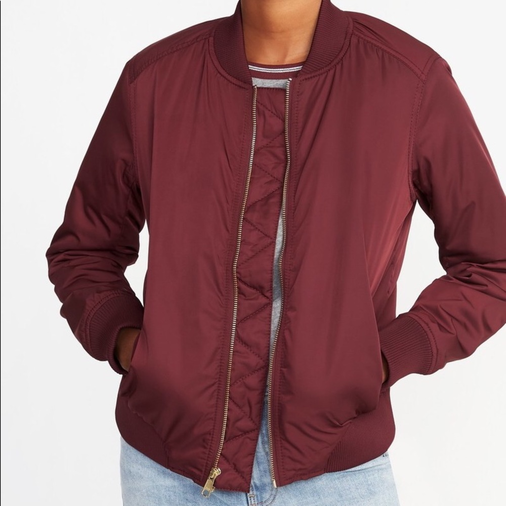 Old Navy Satin Bomber Jacket